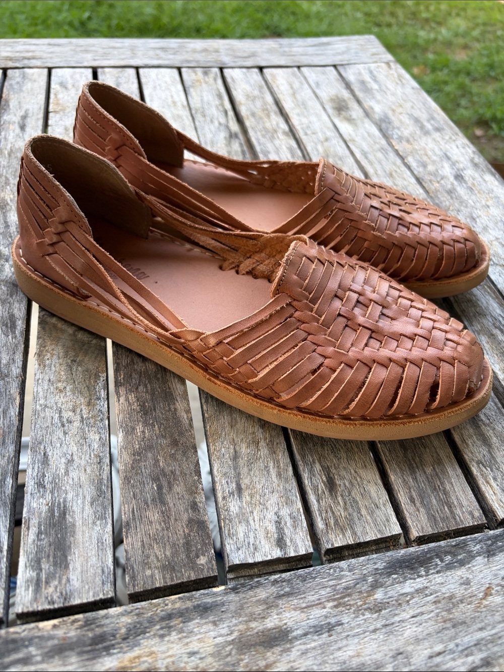 Macarena Collection Genuine Leather Huaraches Like New